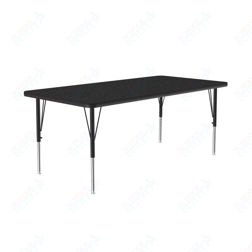 Correll Rectangular Deluxe High - Pressure Top Activity Tables with Adjustable Height 30"W x 48"L x 19 - 29"H (COR - A3048 - XX) - SchoolOutlet