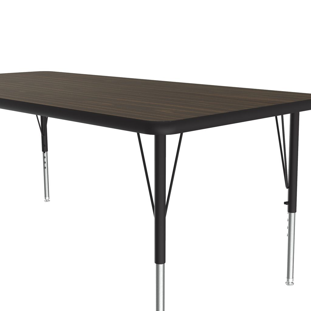 Correll Rectangular Deluxe High - Pressure Top Activity Tables with Adjustable Height 30"W x 60"L x 19 - 29"H (COR - A3060 - XX) - SchoolOutlet