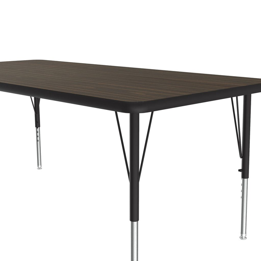Correll Rectangular Deluxe High - Pressure Top Activity Tables with Adjustable Height 30"W x 60"L x 19 - 29"H (COR - A3060 - XX) - SchoolOutlet
