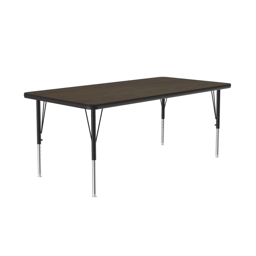 Correll Rectangular Deluxe High - Pressure Top Activity Tables with Adjustable Height 30"W x 60"L x 19 - 29"H (COR - A3060 - XX) - SchoolOutlet