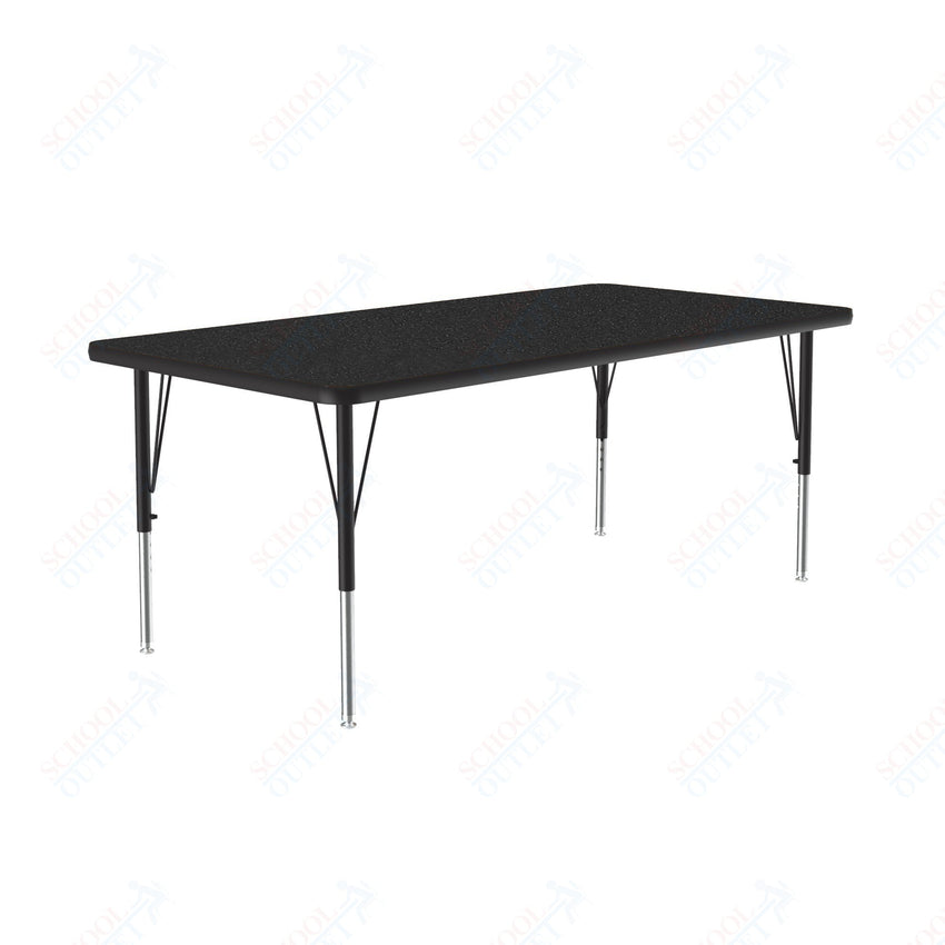 Correll Rectangular Deluxe High - Pressure Top Activity Tables with Adjustable Height 30"W x 60"L x 19 - 29"H (COR - A3060 - XX) - SchoolOutlet