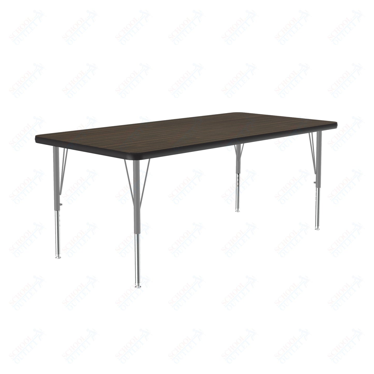 Correll Rectangular Commercial Laminate Top Activity Tables 30"W x 60"L x 19-29"H Adjustable Height (COR-A3060TF-REC-XX) - SchoolOutlet