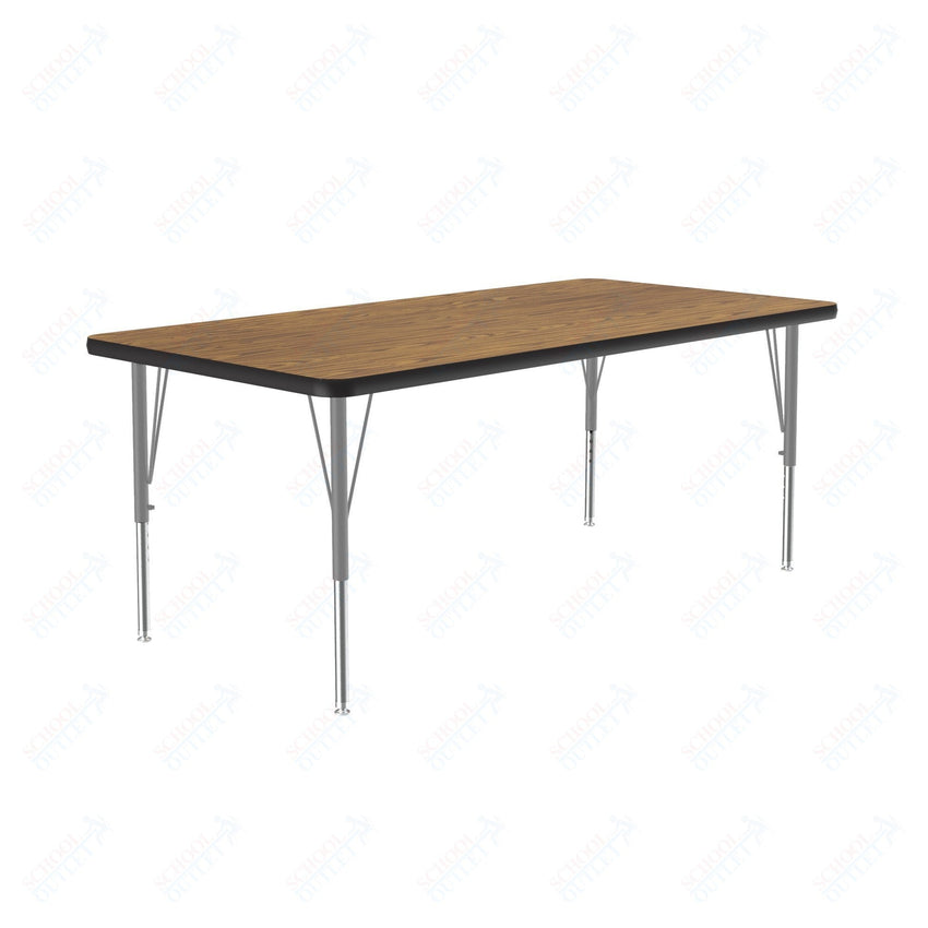 Correll Rectangular Commercial Laminate Top Activity Tables 30"W x 60"L x 19-29"H Adjustable Height (COR-A3060TF-REC-XX) - SchoolOutlet