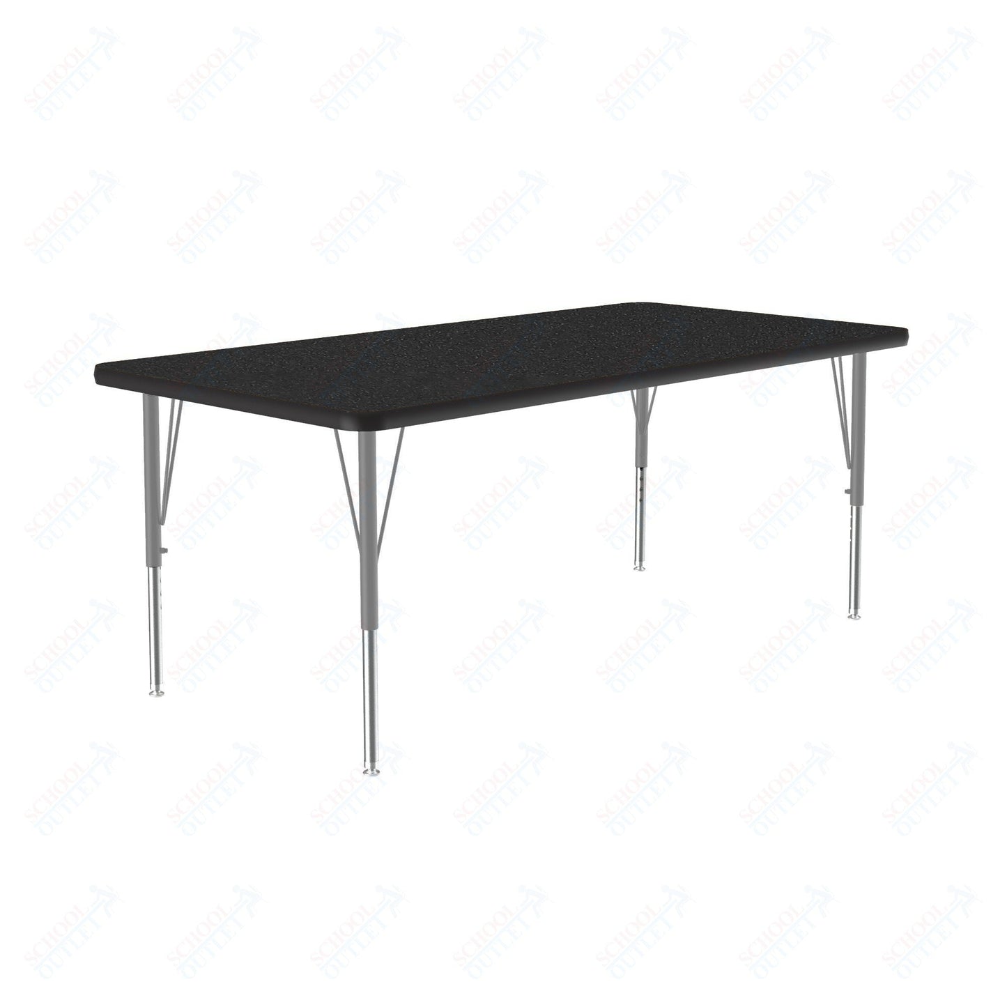 Correll Rectangular Commercial Laminate Top Activity Tables 30"W x 60"L x 19-29"H Adjustable Height (COR-A3060TF-REC-XX) - SchoolOutlet