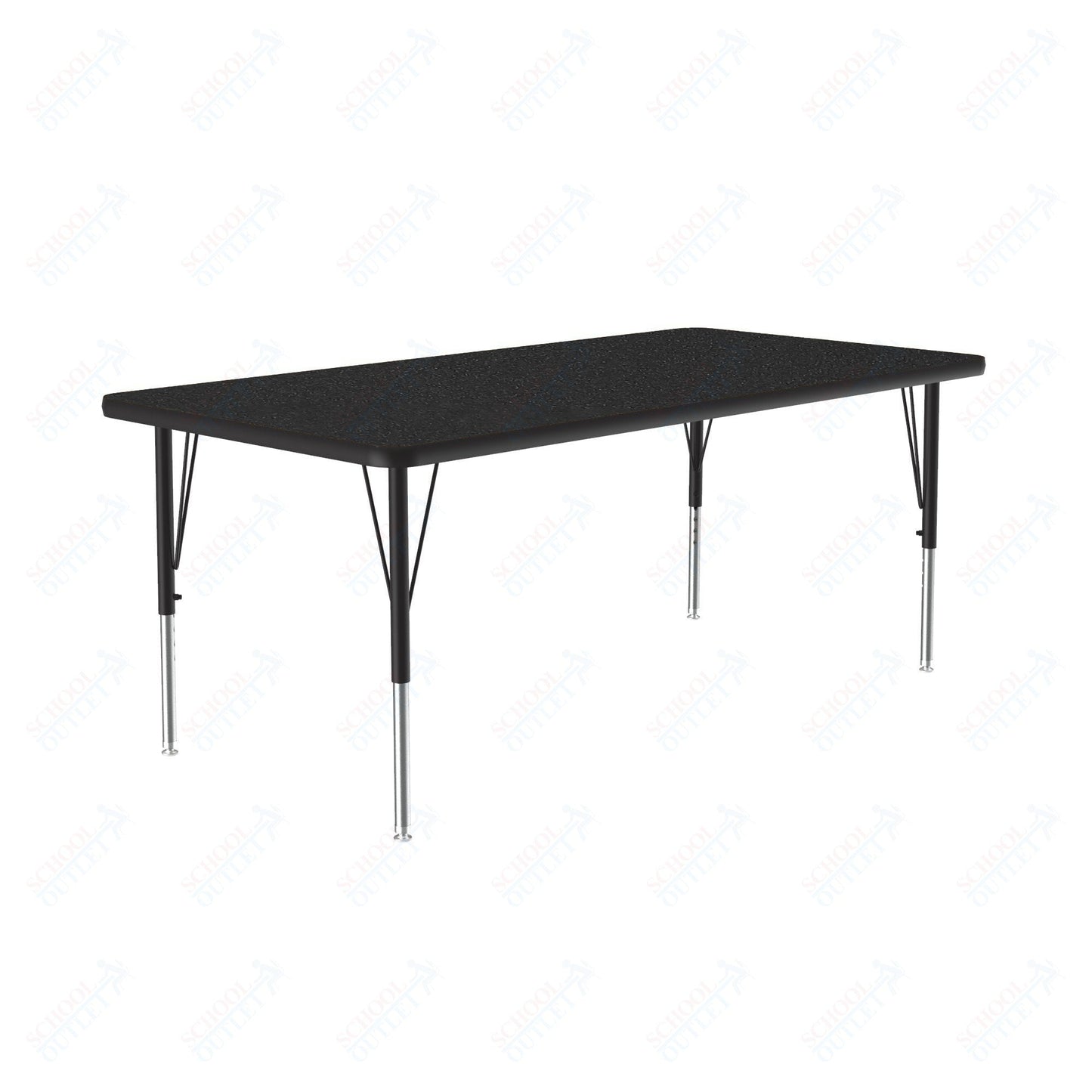 Correll Rectangular Commercial Laminate Top Activity Tables 30"W x 60"L x 19-29"H Adjustable Height (COR-A3060TF-REC-XX) - SchoolOutlet