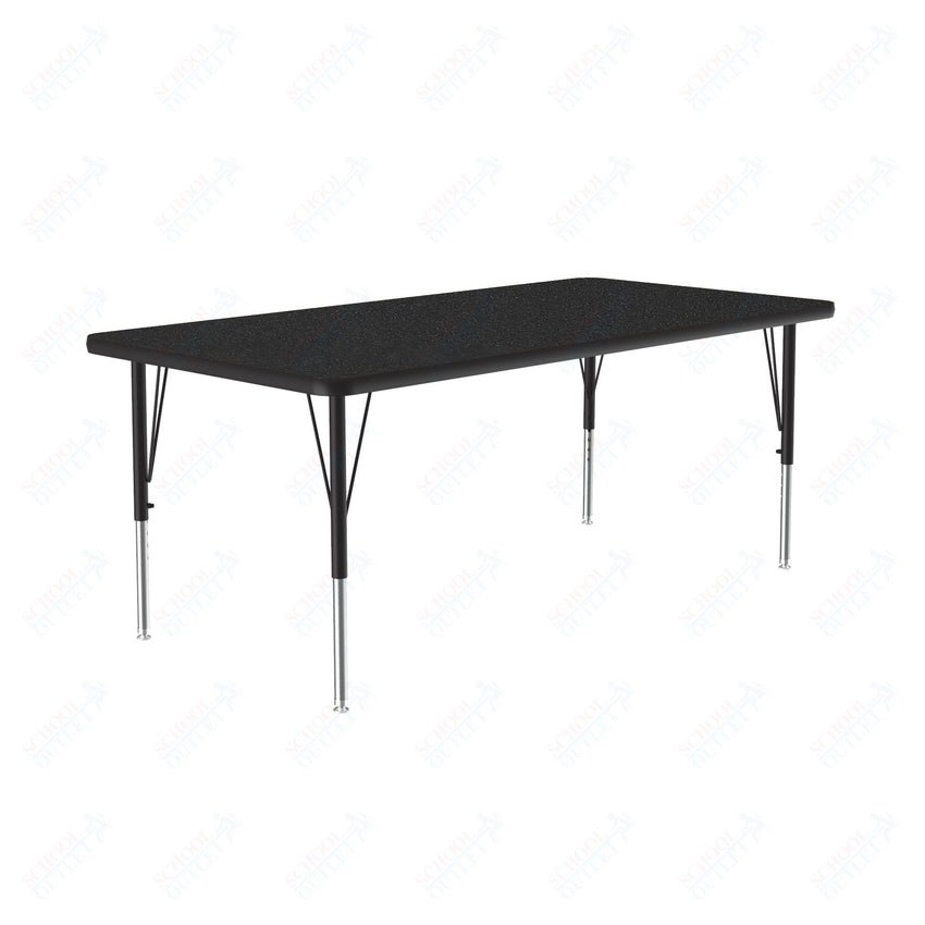 Correll Rectangular Commercial Laminate Top Activity Tables 30"W x 60"L x 19-29"H Adjustable Height (COR-A3060TF-REC-XX) - SchoolOutlet