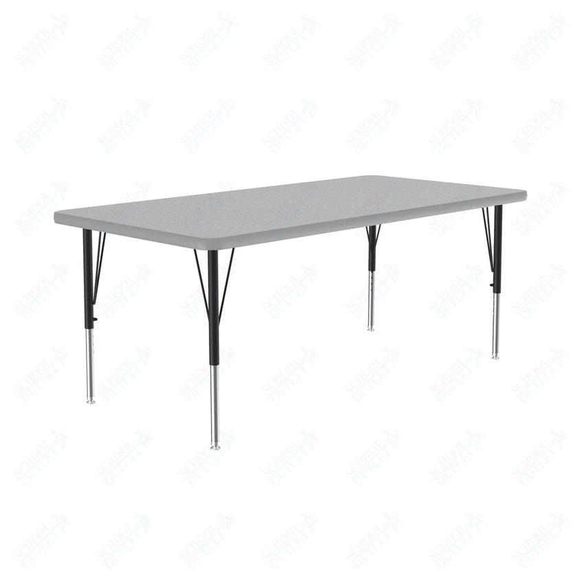 Correll Rectangular Commercial Laminate Top Activity Tables 30"W x 60"L x 19-29"H Adjustable Height (COR-A3060TF-REC-XX) - SchoolOutlet