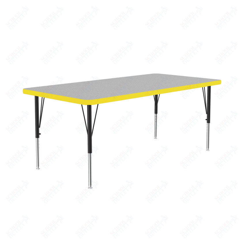 Correll Rectangular Commercial Laminate Top Activity Tables 30"W x 60"L x 19-29"H Adjustable Height (COR-A3060TF-REC-XX) - SchoolOutlet