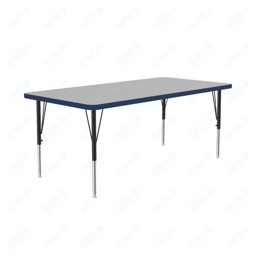 Correll Rectangular Commercial Laminate Top Activity Tables 30"W x 60"L x 19-29"H Adjustable Height (COR-A3060TF-REC-XX) - SchoolOutlet