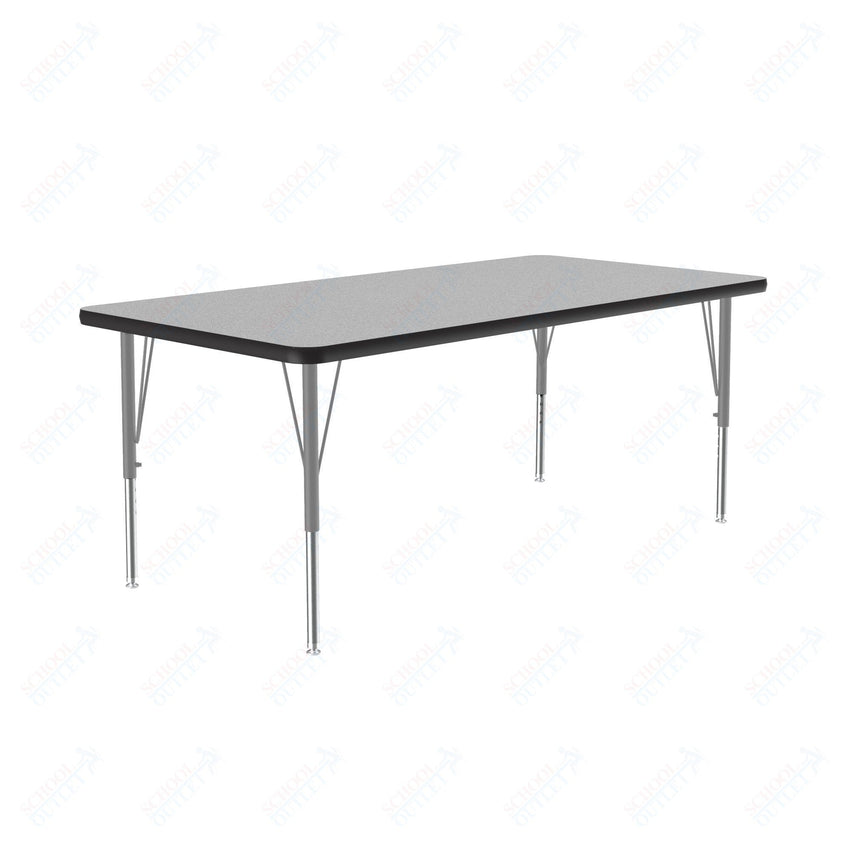 Correll Rectangular Commercial Laminate Top Activity Tables 30"W x 60"L x 19-29"H Adjustable Height (COR-A3060TF-REC-XX) - SchoolOutlet