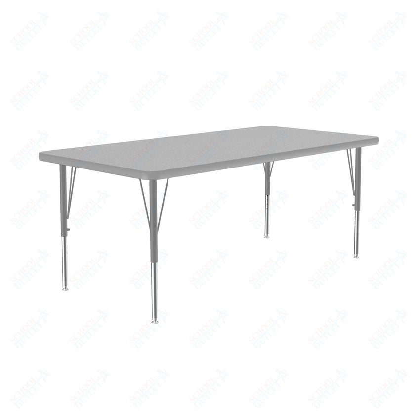 Correll Rectangular Commercial Laminate Top Activity Tables 30"W x 60"L x 19-29"H Adjustable Height (COR-A3060TF-REC-XX) - SchoolOutlet