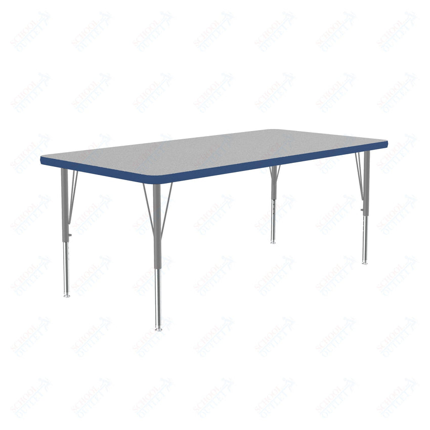 Correll Rectangular Commercial Laminate Top Activity Tables 30"W x 60"L x 19-29"H Adjustable Height (COR-A3060TF-REC-XX) - SchoolOutlet