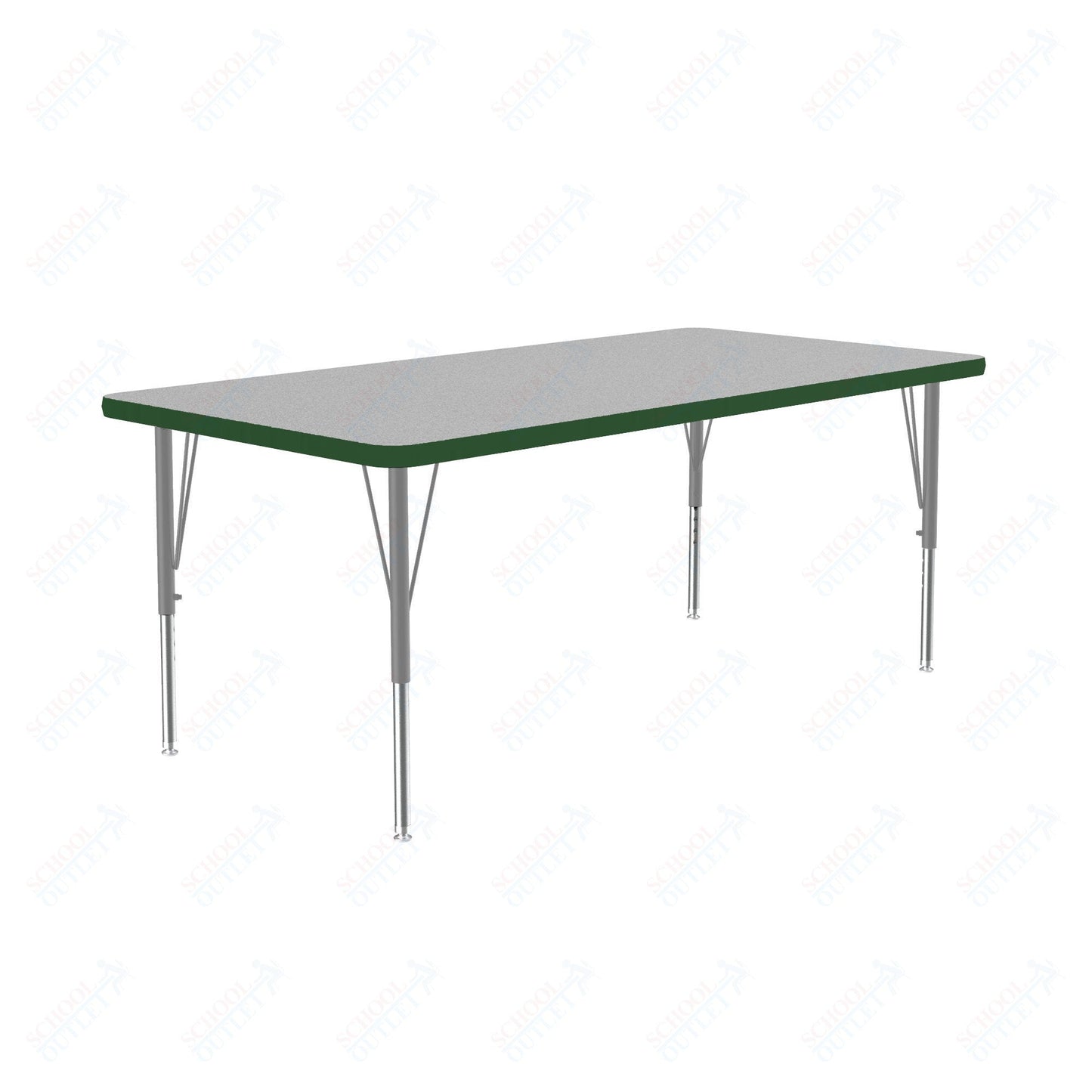 Correll Rectangular Commercial Laminate Top Activity Tables 30"W x 60"L x 19-29"H Adjustable Height (COR-A3060TF-REC-XX) - SchoolOutlet