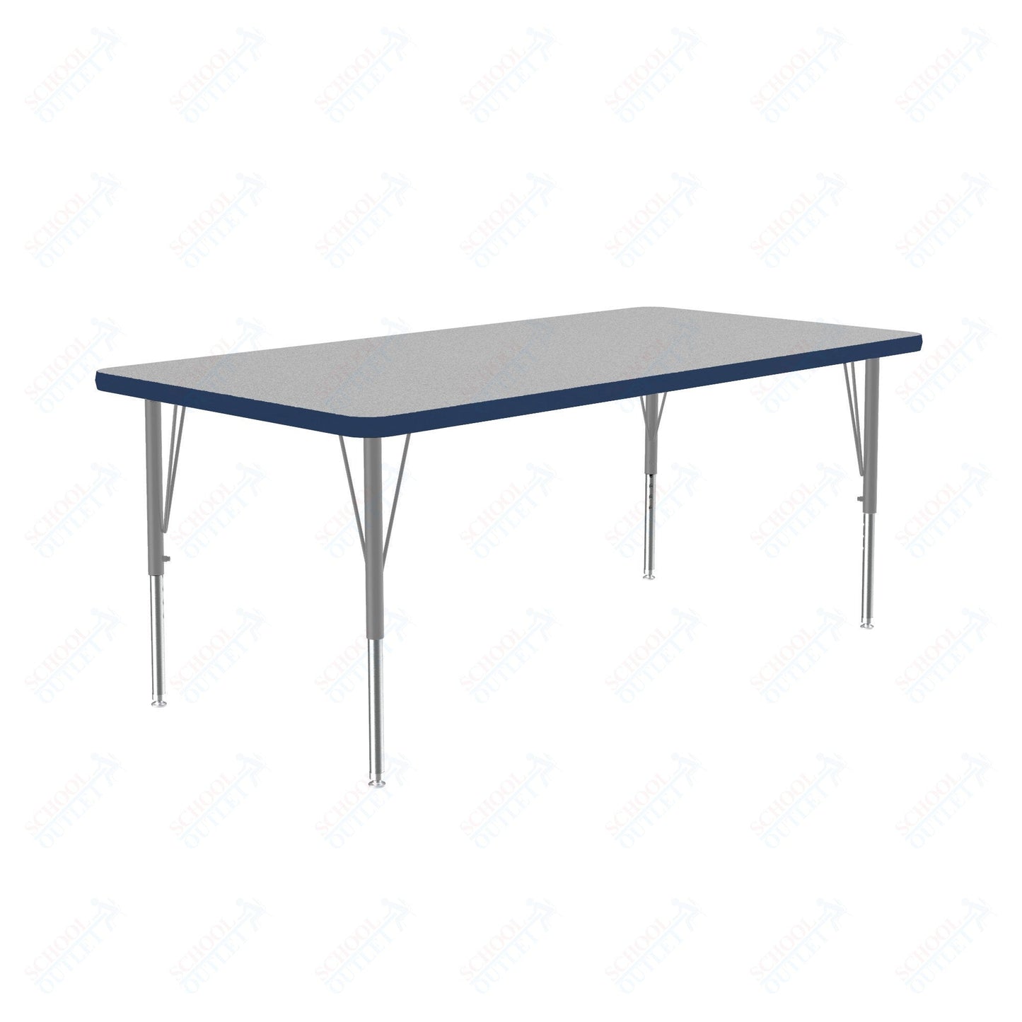 Correll Rectangular Commercial Laminate Top Activity Tables 30"W x 60"L x 19-29"H Adjustable Height (COR-A3060TF-REC-XX) - SchoolOutlet