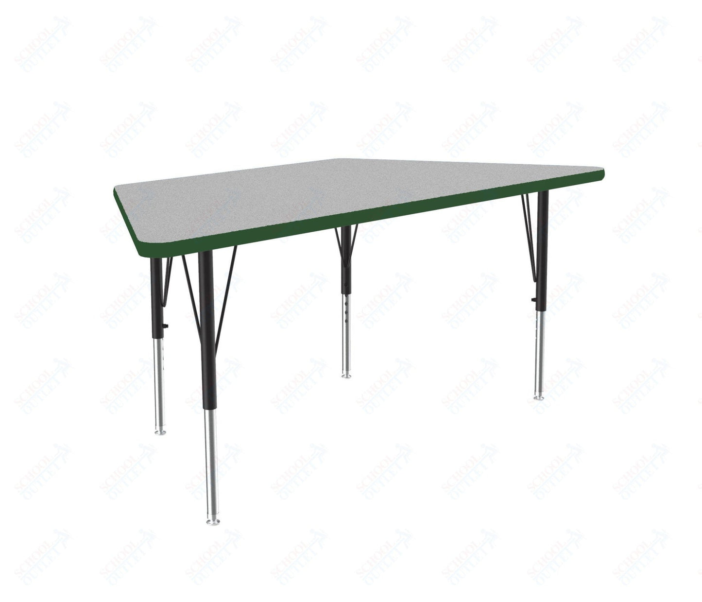 Correll Trapezoid Commercial Laminate Top Activity Tables 30"W x 60"L x 19-29"H Adjustable Height (COR-A3060TF-TRP-XX) - SchoolOutlet