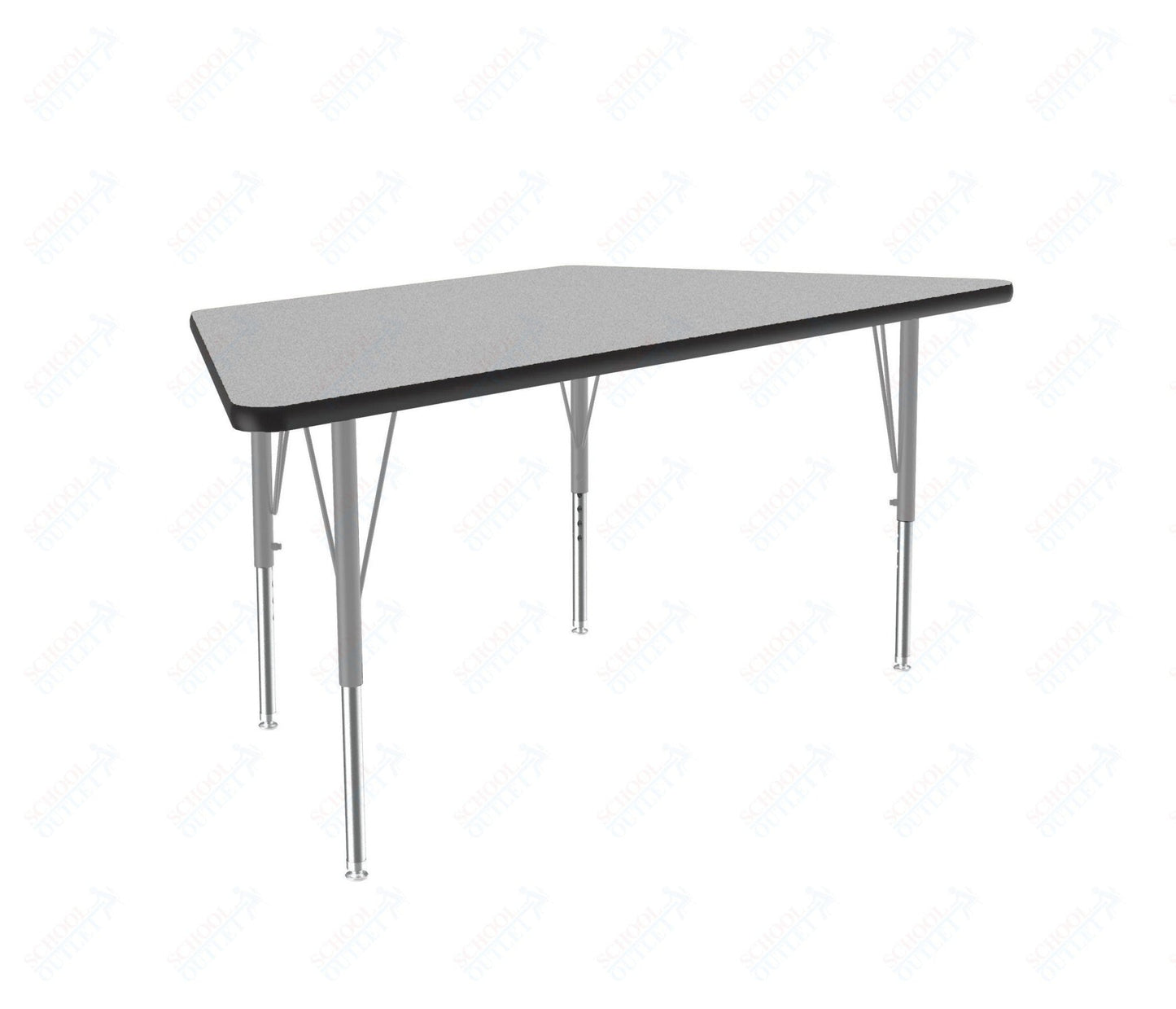 Correll Trapezoid Commercial Laminate Top Activity Tables 30"W x 60"L x 19-29"H Adjustable Height (COR-A3060TF-TRP-XX) - SchoolOutlet