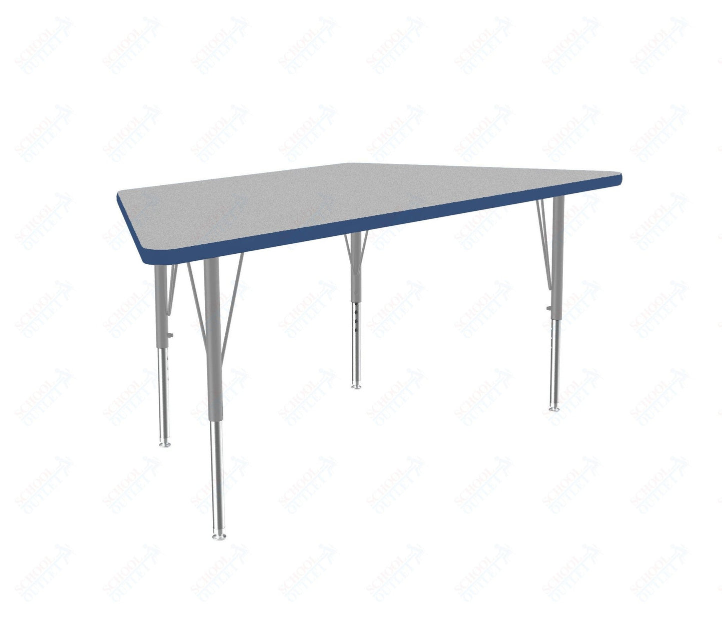 Correll Trapezoid Commercial Laminate Top Activity Tables 30"W x 60"L x 19-29"H Adjustable Height (COR-A3060TF-TRP-XX) - SchoolOutlet
