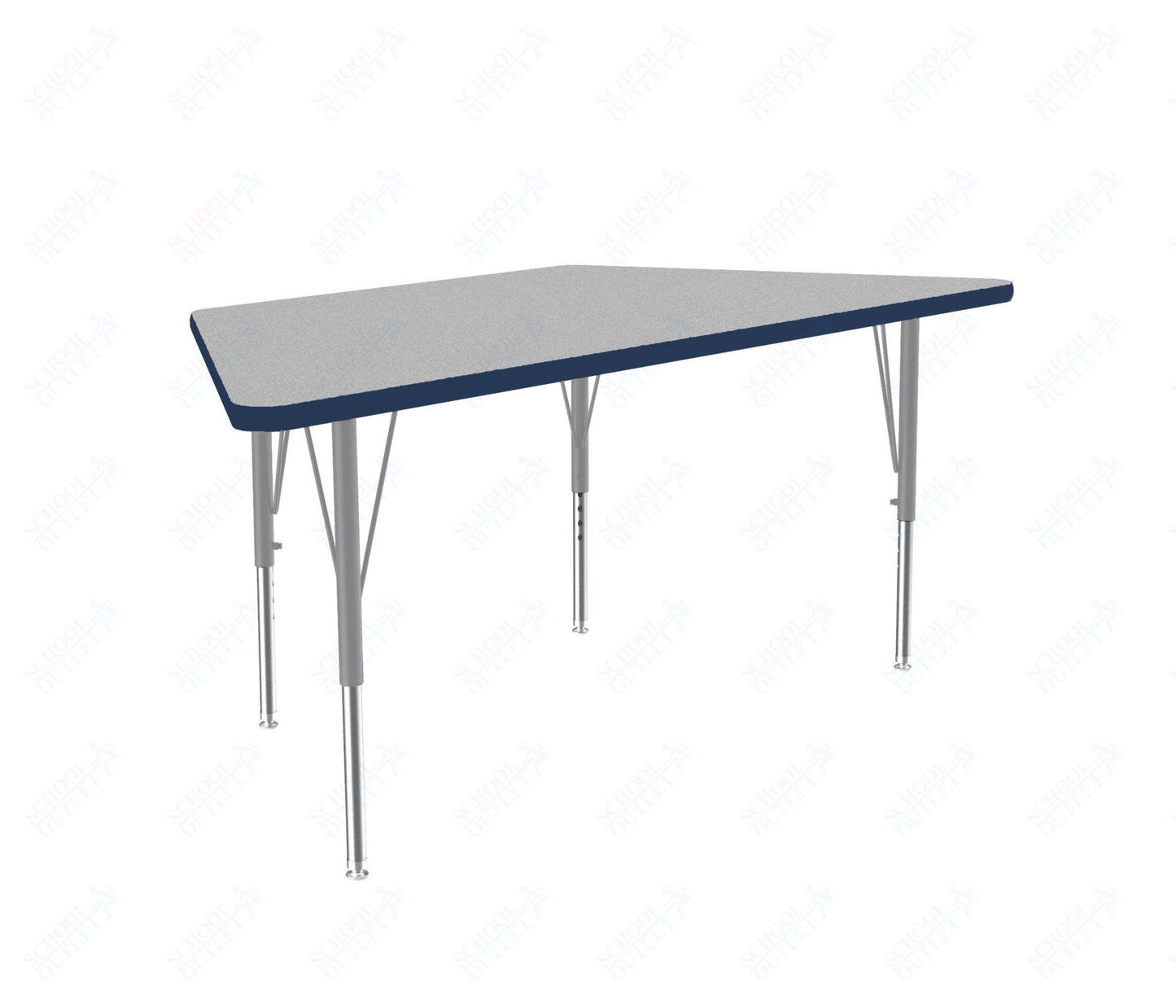 Correll Trapezoid Commercial Laminate Top Activity Tables 30"W x 60"L x 19-29"H Adjustable Height (COR-A3060TF-TRP-XX) - SchoolOutlet