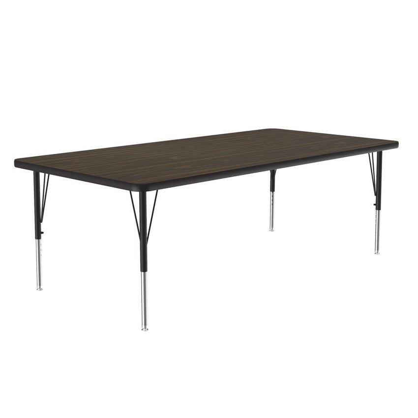 Correll Rectangular Deluxe High - Pressure Top Activity Tables with Adjustable Height 30"W x 72"L x 19 - 29"H (COR - A3072 - XX) - SchoolOutlet