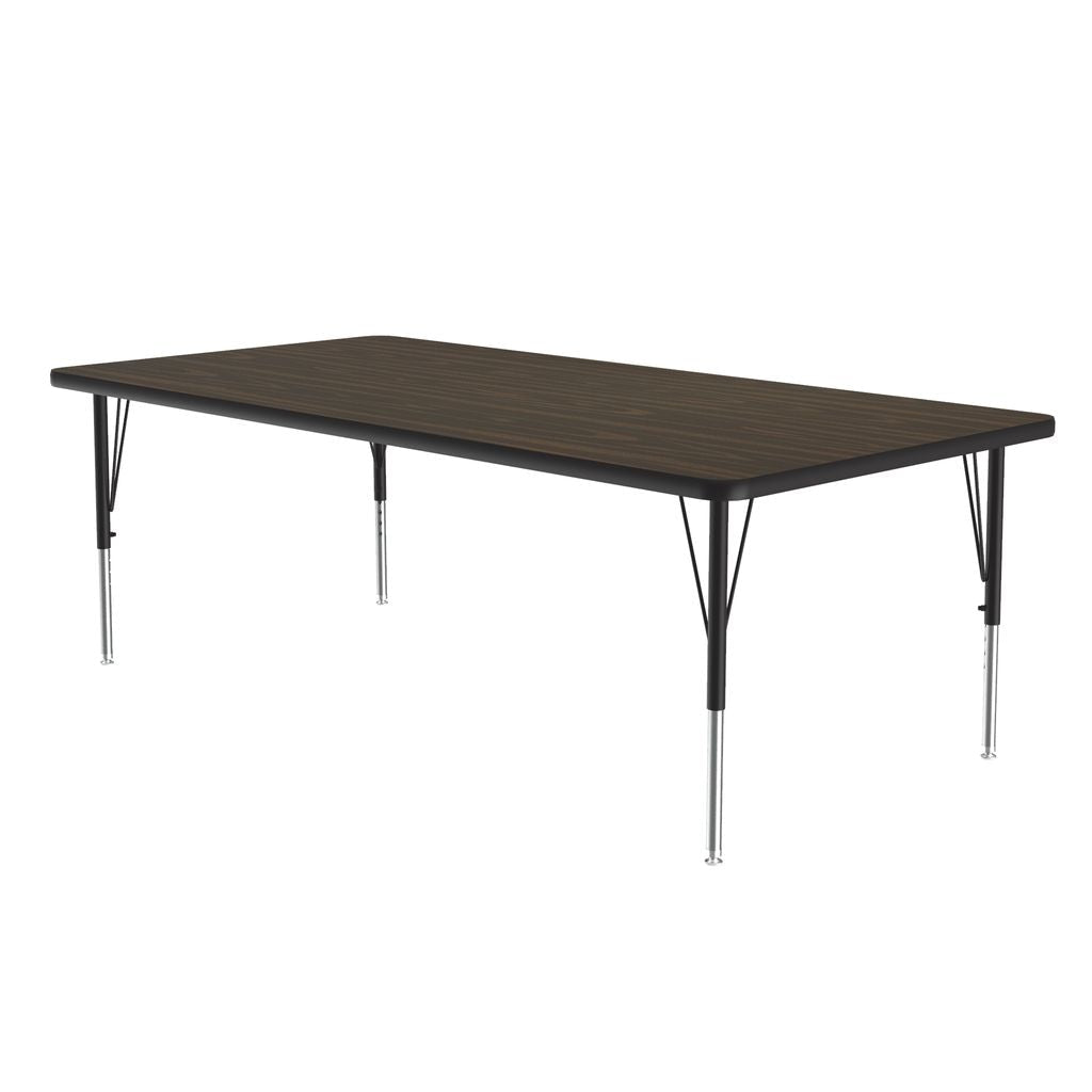 Correll Rectangular Deluxe High - Pressure Top Activity Tables with Adjustable Height 30"W x 72"L x 19 - 29"H (COR - A3072 - XX) - SchoolOutlet