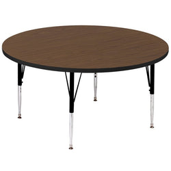 Correll Round Deluxe High-Pressure Top Activity Tables 36"W x 36"L x 19-29"H Adjustable Height (COR-A36-RND-XX)