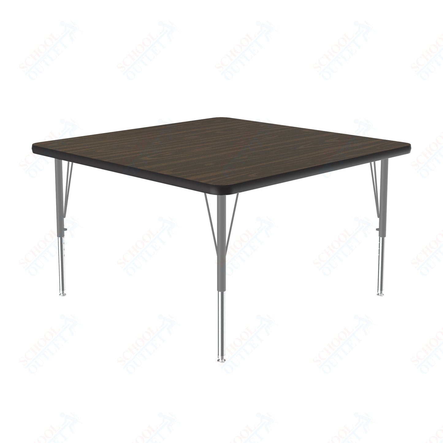 Correll Square Deluxe High - Pressure Top Activity Tables 36"W x 36"L x 19 - 29"H Adjustable Height (COR - A3636 - SQ - XX) - SchoolOutlet