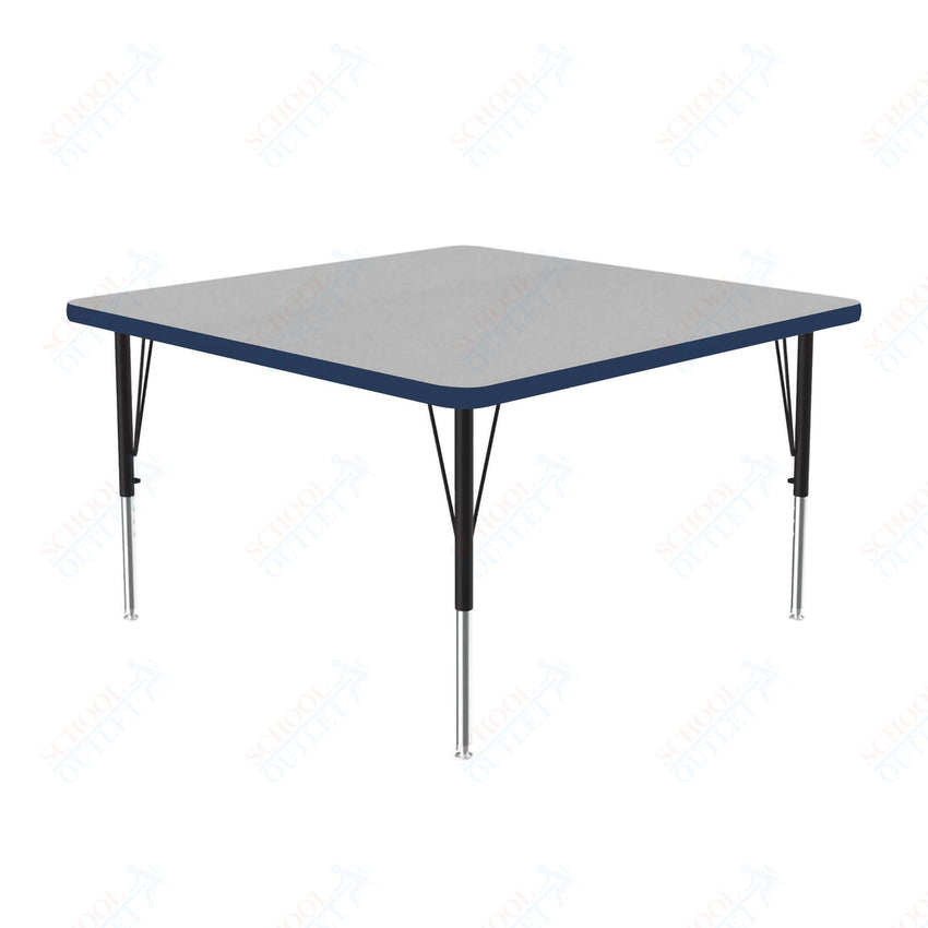 Correll Square Deluxe High - Pressure Top Activity Tables 36"W x 36"L x 19 - 29"H Adjustable Height (COR - A3636 - SQ - XX) - SchoolOutlet