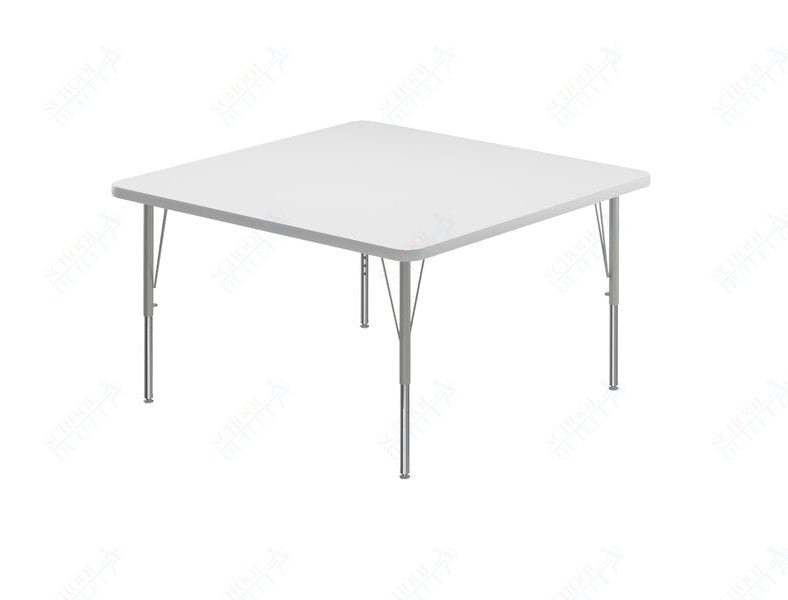 Correll Square Markerboard - Dry Erase Deluxe High Pressure Top - Activity Tables 36"W x 36"L x 19 - 29"H Adjustable Height (COR - A3636DE - SQ - XX) - SchoolOutlet