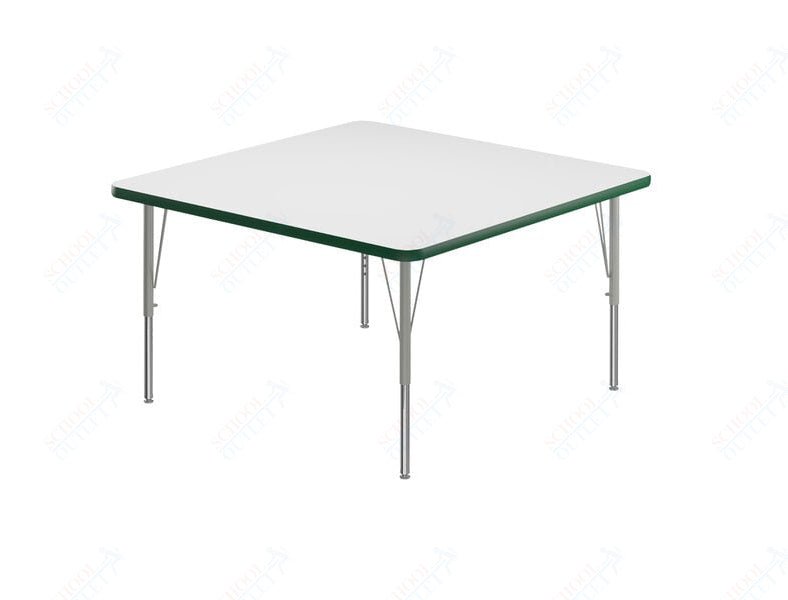 Correll Square Markerboard - Dry Erase Deluxe High Pressure Top - Activity Tables 36"W x 36"L x 19 - 29"H Adjustable Height (COR - A3636DE - SQ - XX) - SchoolOutlet