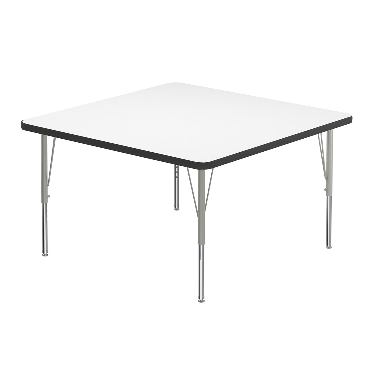 Correll Square Markerboard - Dry Erase Deluxe High Pressure Top - Activity Tables 36"W x 36"L x 19 - 29"H Adjustable Height (COR - A3636DE - SQ - XX) - SchoolOutlet