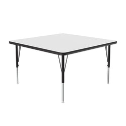 Correll Square Markerboard-Dry Erase Deluxe High Pressure Top - Activity Tables 36"W x 36"L x 19-29"H Adjustable Height (COR-A3636DE-SQ-XX)