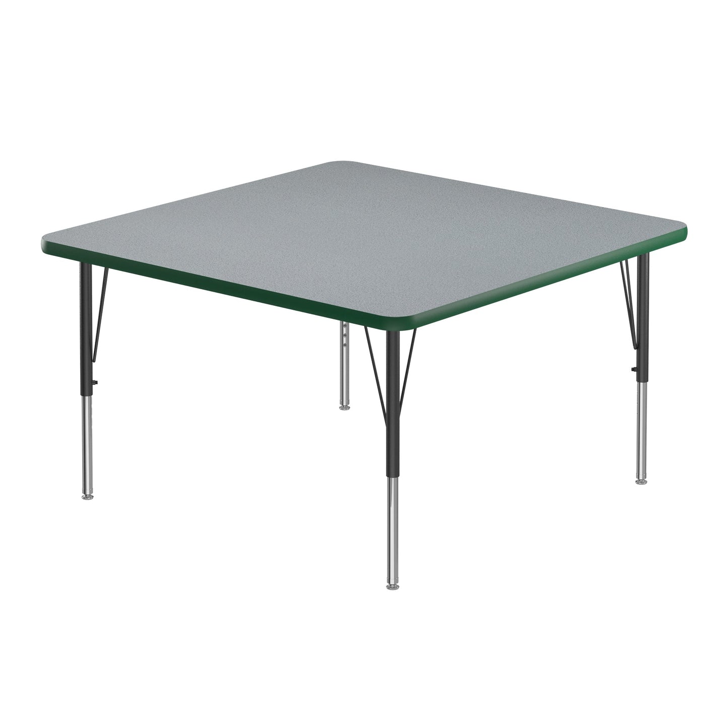 Correll Square Commercial Laminate Top Activity Tables 36"W x 36"L x 19 - 29"H Adjustable Height (COR - A3636TF - SQ - XX) - SchoolOutlet