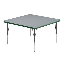 Correll Square Commercial Laminate Top Activity Tables 36"W x 36"L x 19-29"H Adjustable Height (COR-A3636TF-SQ-XX)