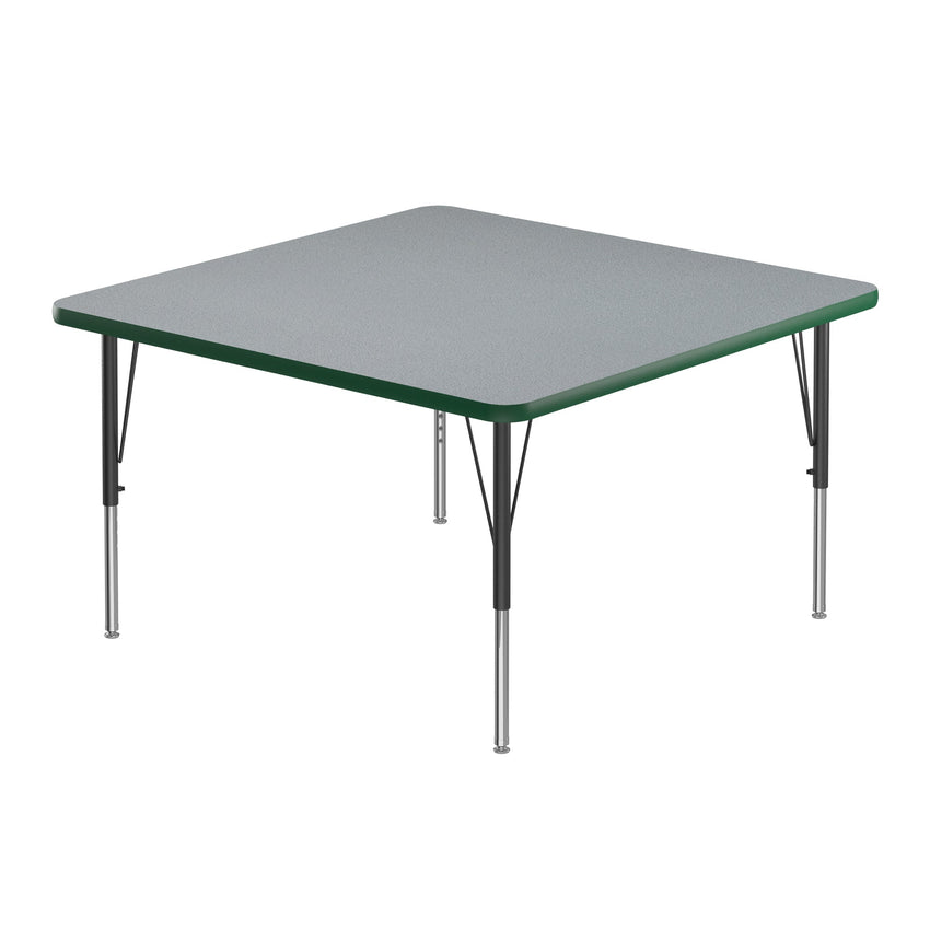 Correll Square Commercial Laminate Top Activity Tables 36"W x 36"L x 19 - 29"H Adjustable Height (COR - A3636TF - SQ - XX) - SchoolOutlet