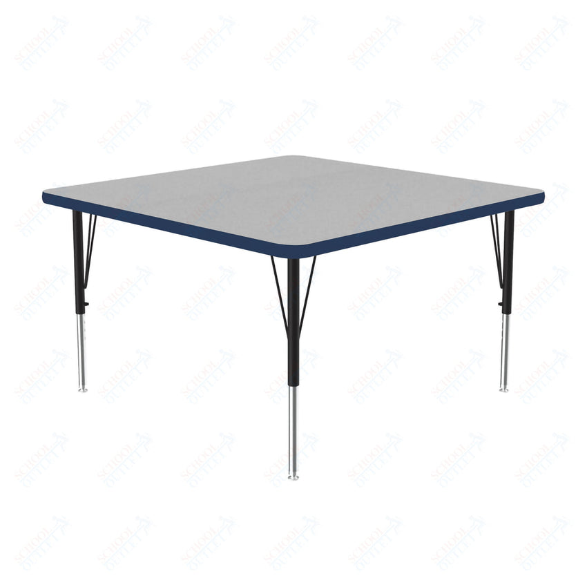 Correll Square Commercial Laminate Top Activity Tables 36"W x 36"L x 19 - 29"H Adjustable Height (COR - A3636TF - SQ - XX) - SchoolOutlet