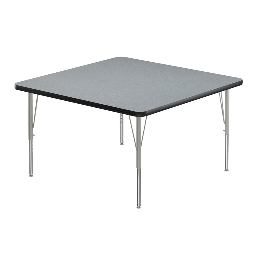 Correll Square Commercial Laminate Top Activity Tables 36"W x 36"L x 19 - 29"H Adjustable Height (COR - A3636TF - SQ - XX) - SchoolOutlet
