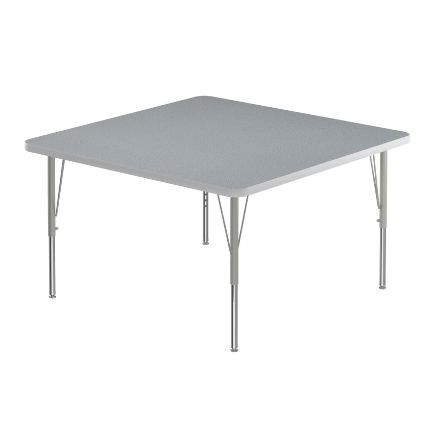 Correll Square Commercial Laminate Top Activity Tables 36"W x 36"L x 19 - 29"H Adjustable Height (COR - A3636TF - SQ - XX) - SchoolOutlet