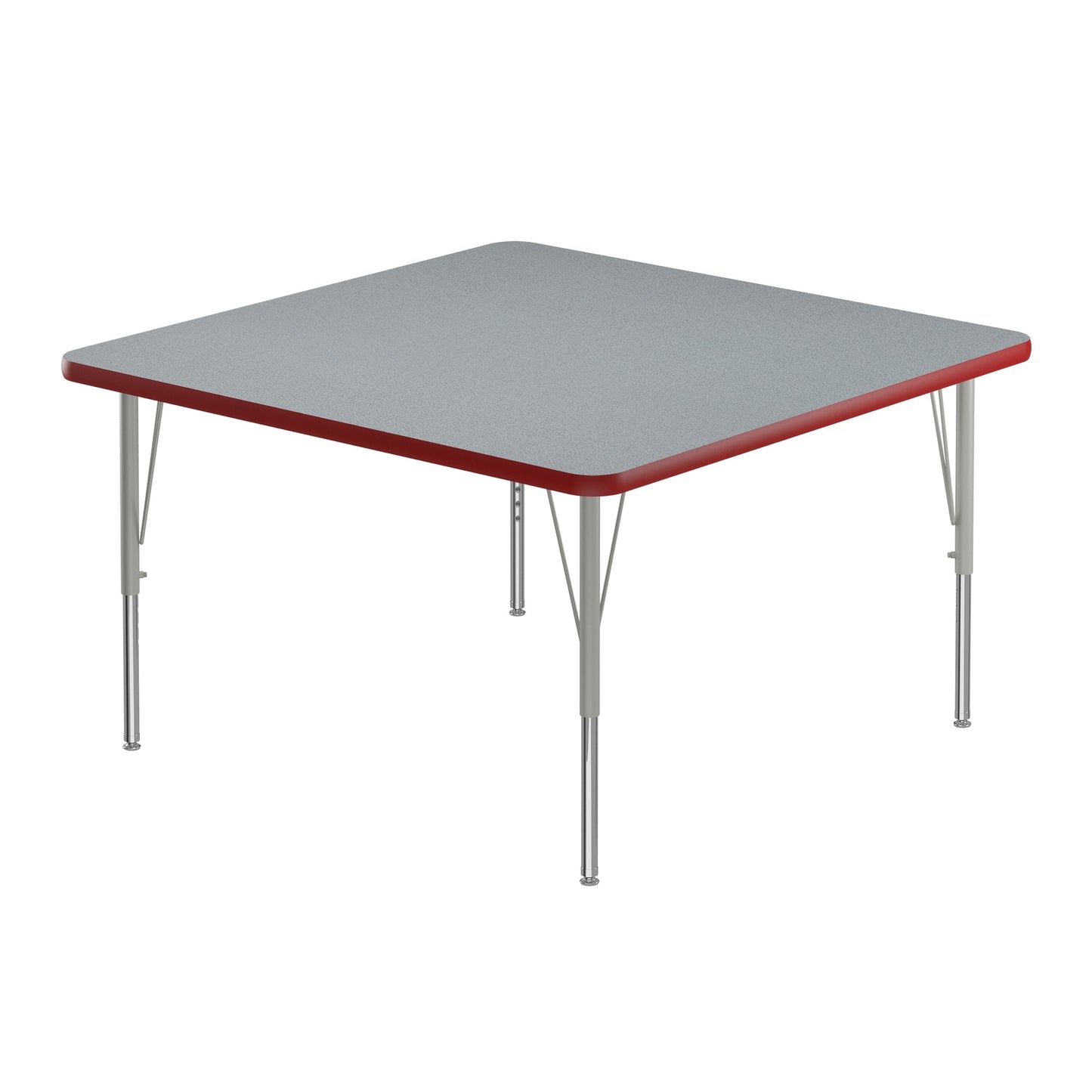 Correll Square Commercial Laminate Top Activity Tables 36"W x 36"L x 19 - 29"H Adjustable Height (COR - A3636TF - SQ - XX) - SchoolOutlet