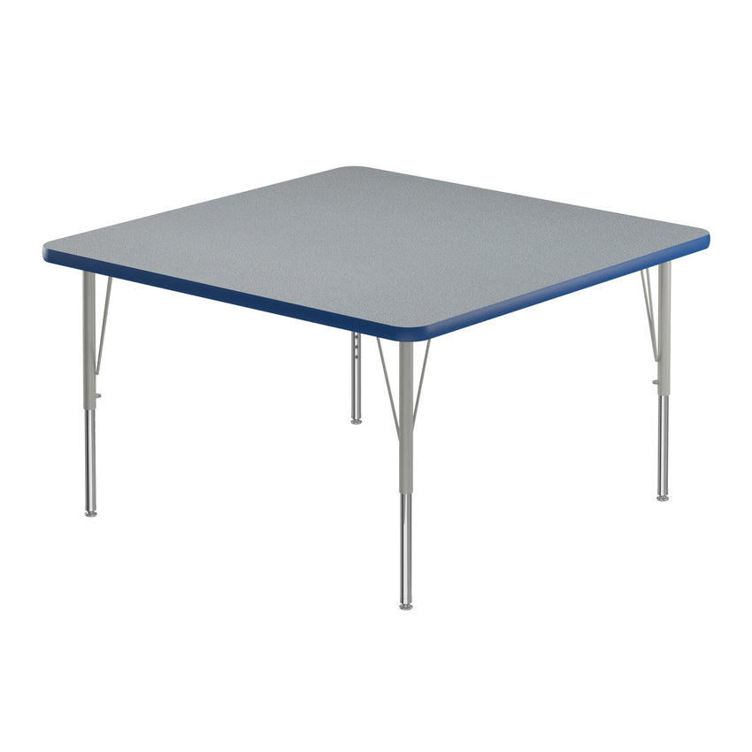 Correll Square Commercial Laminate Top Activity Tables 36"W x 36"L x 19 - 29"H Adjustable Height (COR - A3636TF - SQ - XX) - SchoolOutlet