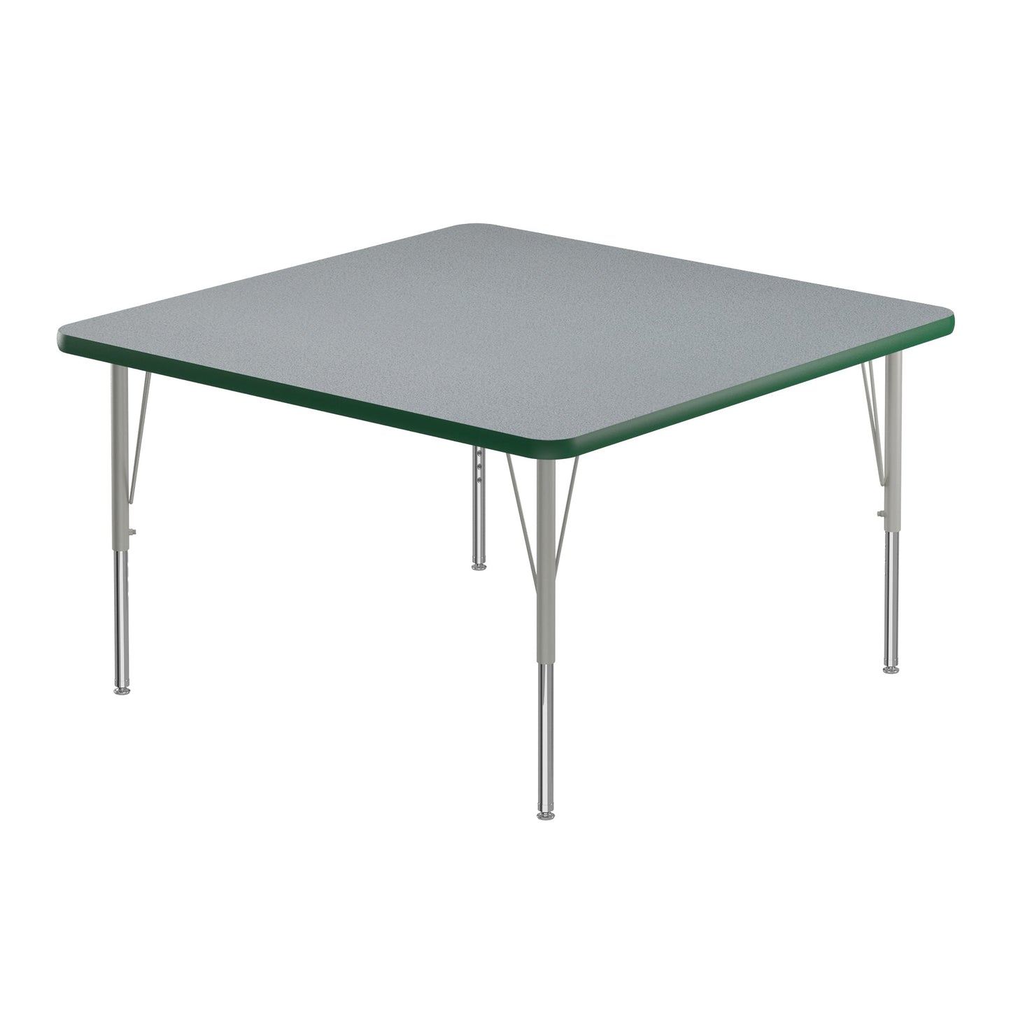 Correll Square Commercial Laminate Top Activity Tables 36"W x 36"L x 19 - 29"H Adjustable Height (COR - A3636TF - SQ - XX) - SchoolOutlet