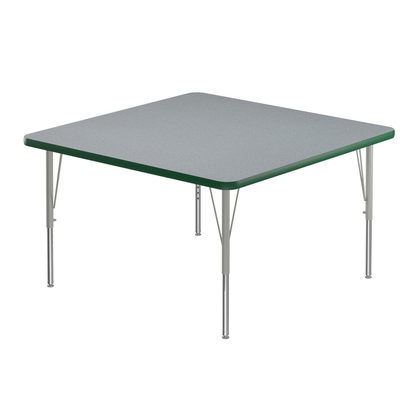 Correll Square Commercial Laminate Top Activity Tables 36"W x 36"L x 19 - 29"H Adjustable Height (COR - A3636TF - SQ - XX) - SchoolOutlet