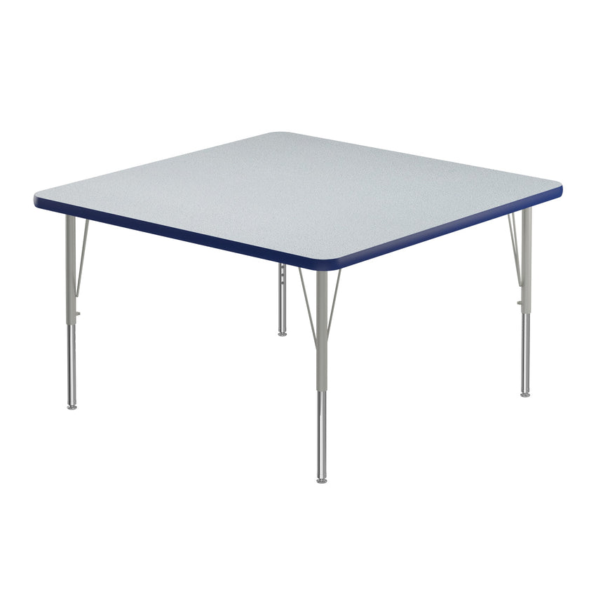 Correll Square Commercial Laminate Top Activity Tables 36"W x 36"L x 19 - 29"H Adjustable Height (COR - A3636TF - SQ - XX) - SchoolOutlet