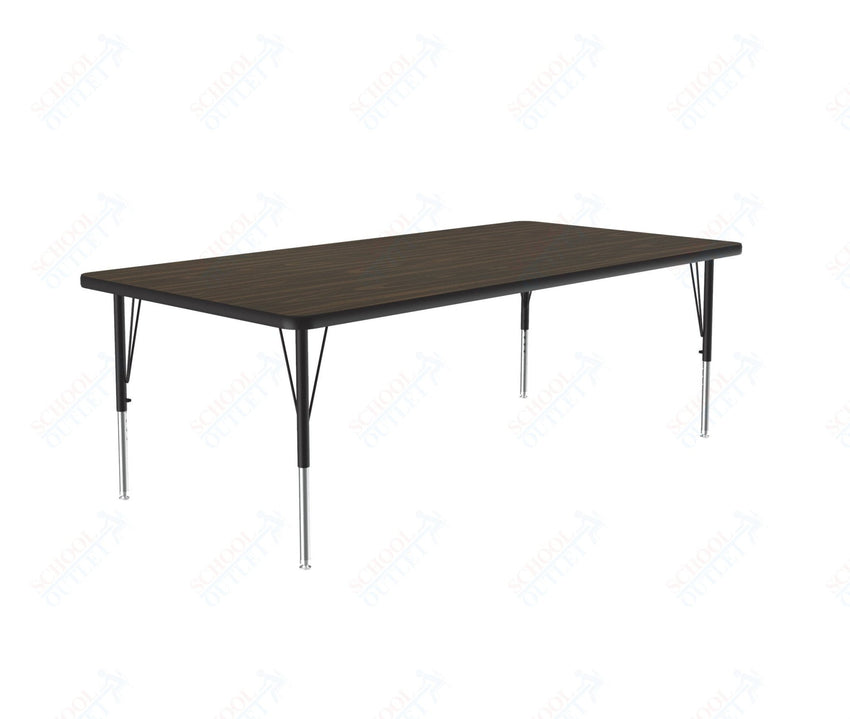 Correll Rectangular Deluxe High - Pressure Top Activity Tables with Adjustable Height 36"W x 60"L x 19 - 29"H (COR - A3660 - XX) - SchoolOutlet