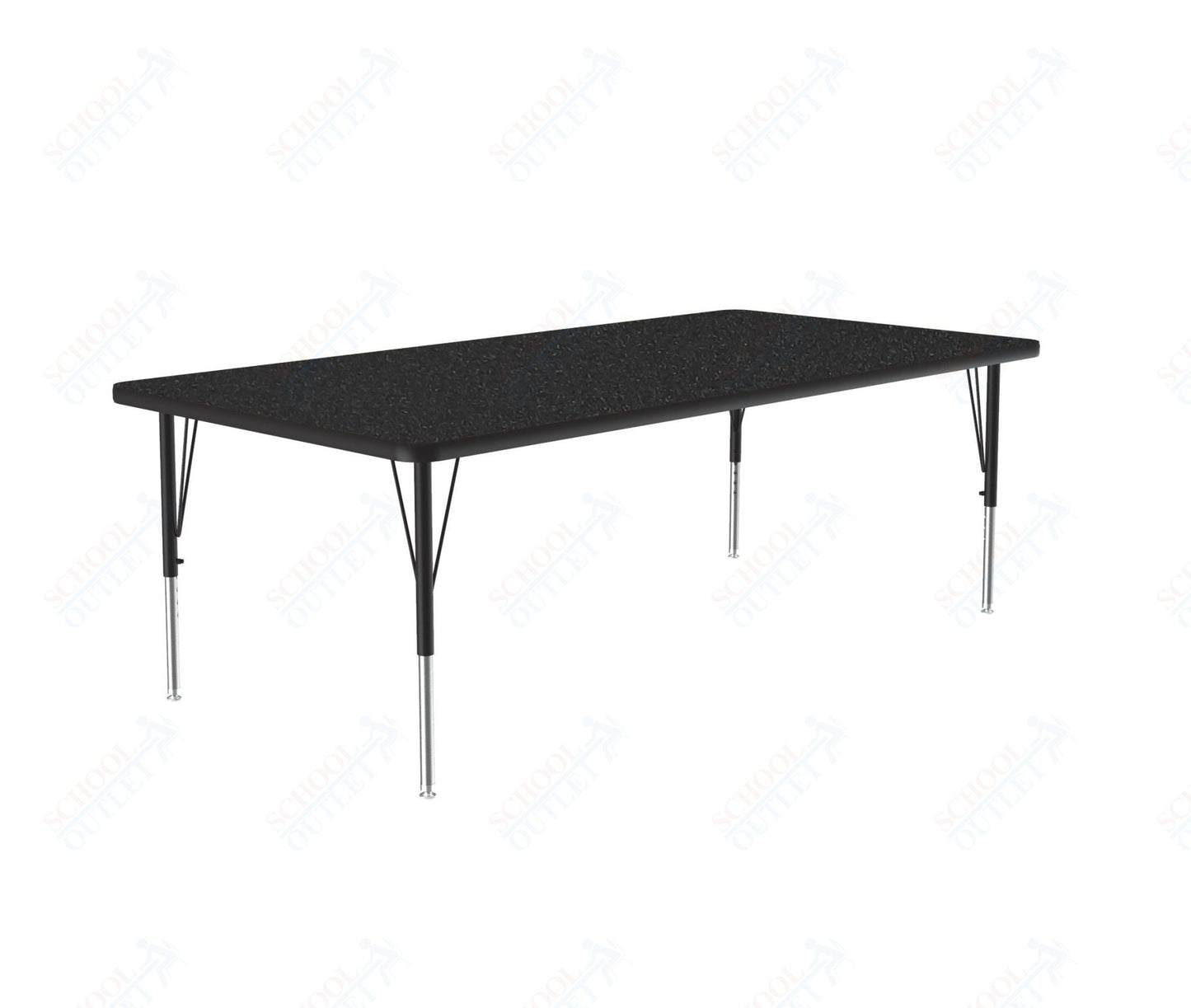 Correll Rectangular Deluxe High - Pressure Top Activity Tables with Adjustable Height 36"W x 60"L x 19 - 29"H (COR - A3660 - XX) - SchoolOutlet