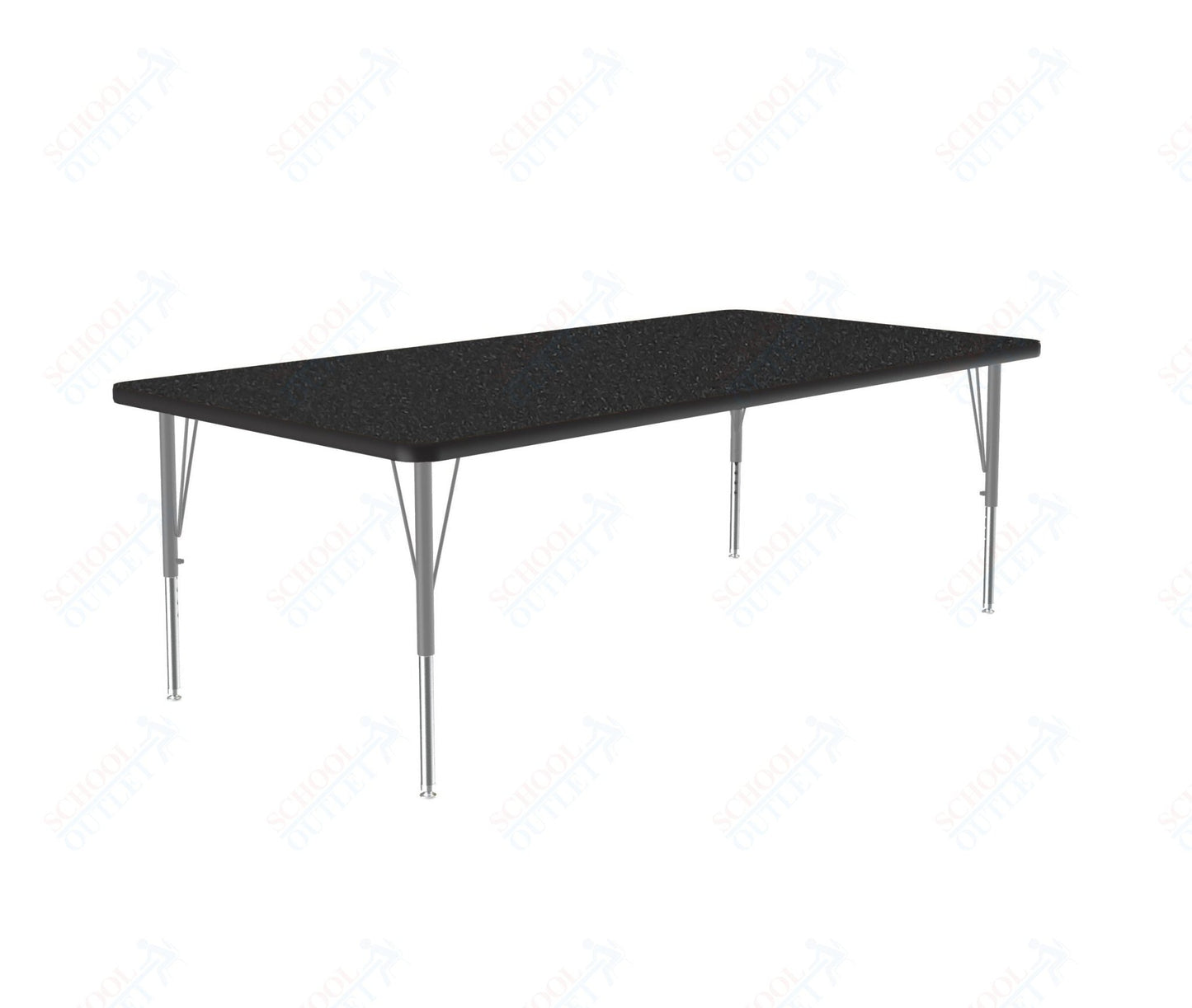 Correll Rectangular Deluxe High - Pressure Top Activity Tables with Adjustable Height 36"W x 60"L x 19 - 29"H (COR - A3660 - XX) - SchoolOutlet