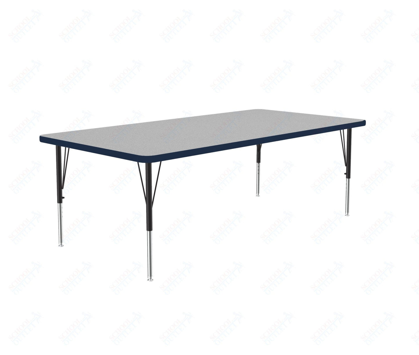 Correll Rectangular Deluxe High-Pressure Top Activity Tables with Adjustable Height 36"W x 60"L x 19-29"H (COR-A3660-XX) - SchoolOutlet