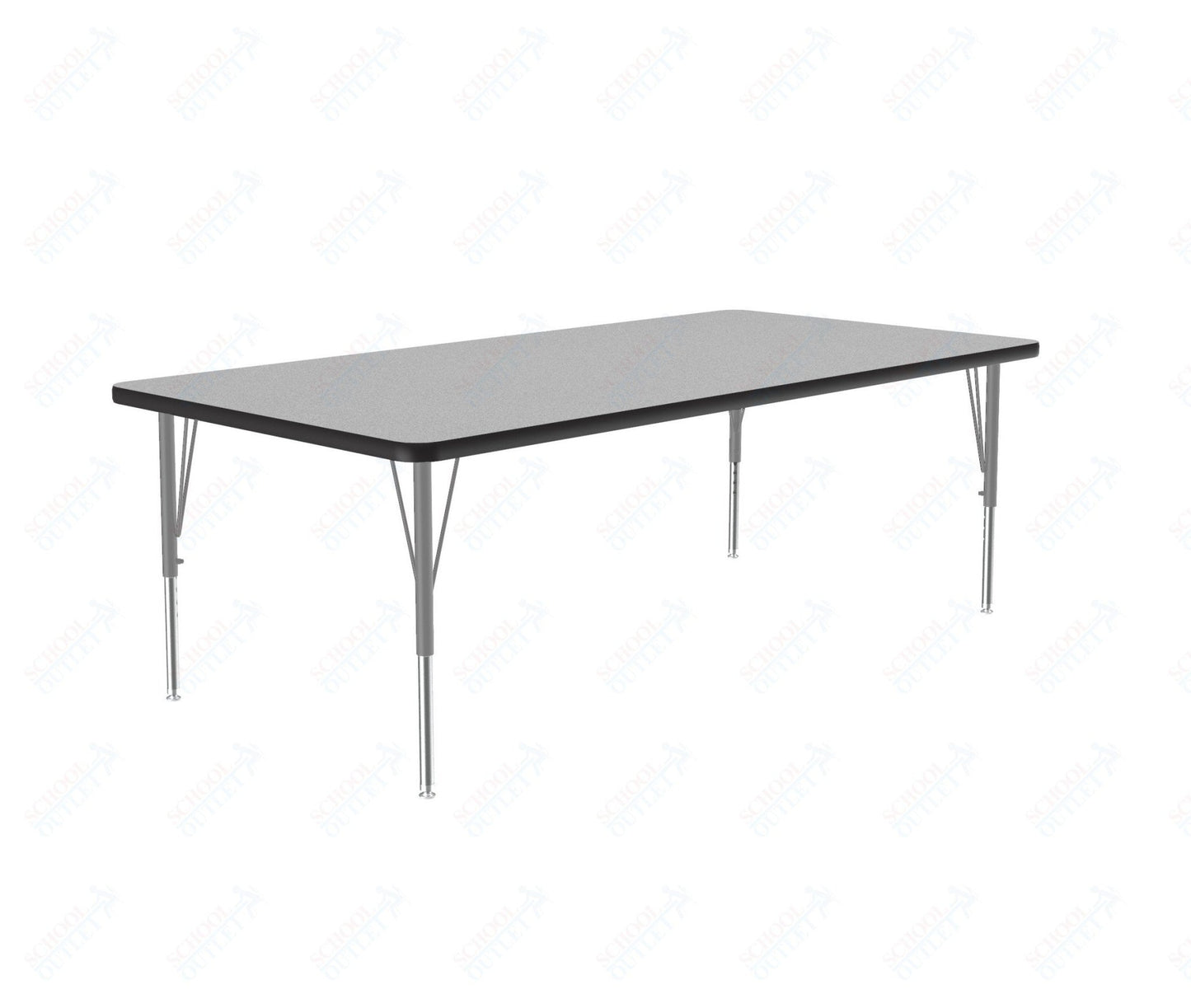 Correll Rectangular Deluxe High-Pressure Top Activity Tables with Adjustable Height 36"W x 60"L x 19-29"H (COR-A3660-XX) - SchoolOutlet