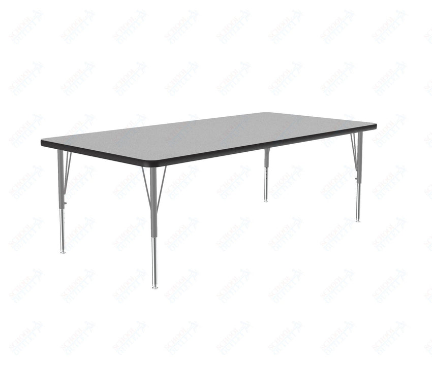 Correll Rectangular Deluxe High-Pressure Top Activity Tables with Adjustable Height 36"W x 60"L x 19-29"H (COR-A3660-XX) - SchoolOutlet