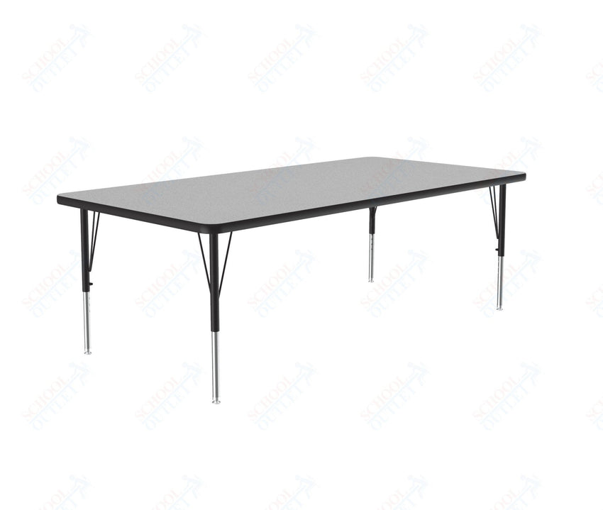 Correll Rectangular Deluxe High - Pressure Top Activity Tables with Adjustable Height 36"W x 60"L x 19 - 29"H (COR - A3660 - XX) - SchoolOutlet