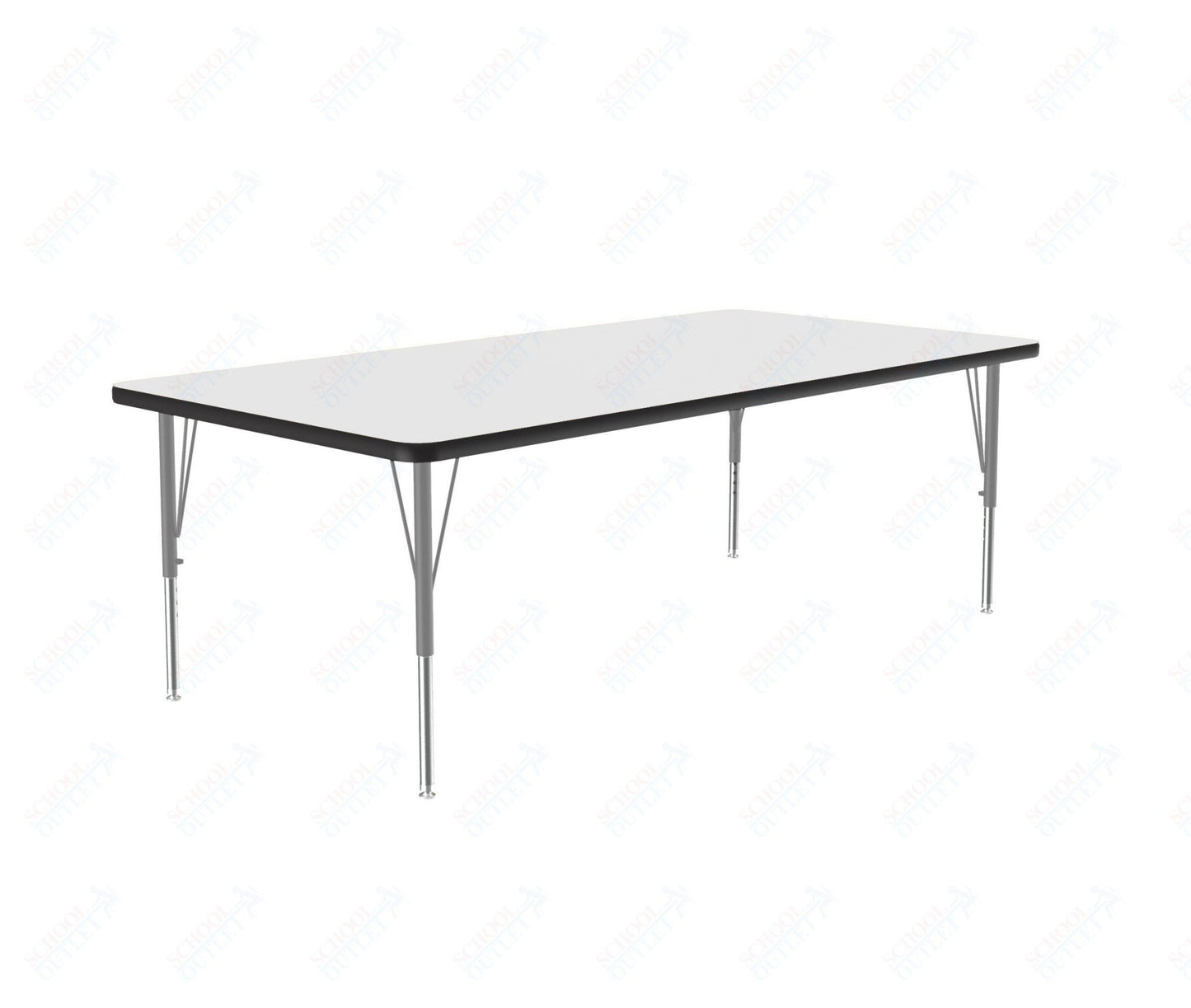 Correll Rectangular Deluxe High-Pressure Top Activity Tables with Adjustable Height 36"W x 60"L x 19-29"H (COR-A3660-XX) - SchoolOutlet